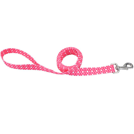Coastal Pet Attire Styles КОСТАЛ СТАЙЛС поводок для собак, 2смХ1.2м, цвет розовая точка