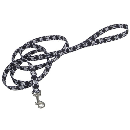 Coastal Pet Attire Styles КОСТАЛ СТАЙЛС поводок для собак, 2смХ1.2м, цвет череп