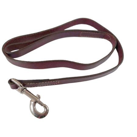 Coastal Circle-T Dog Leash КОСТАЛ СЕРКЛ-Т кожаный поводок для собак, 2см х 1.2м, цвет коричнево-красный