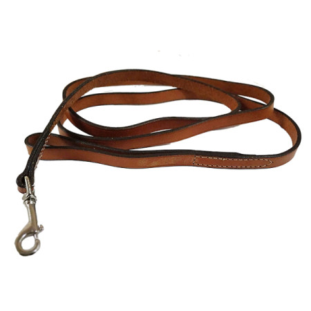 Coastal Circle-T Dog Leash КОСТАЛ СЕРКЛ-Т шкіряний повідець для собак, 1.6смХ1.8м, каштановий
