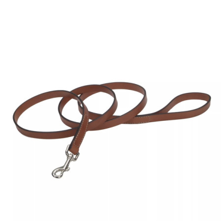 Coastal Circle-T Dog Leash КОСТАЛ СЕРКЛ-Т шкіряний повідець для собак, 1.6смХ1.8м, бежевий
