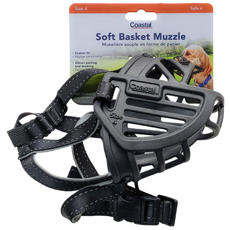 Coastal Soft Basket Muzzle КОСТАЛ СОФТ БАСКЕТ МАЗЛ силиконовый намордник для собак, размер 4