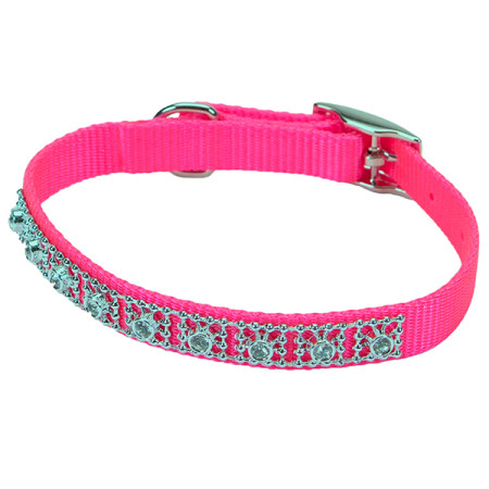 Coastal Jeweled КОСТАЛ ошейник со стразами для собак, цвет фламинго