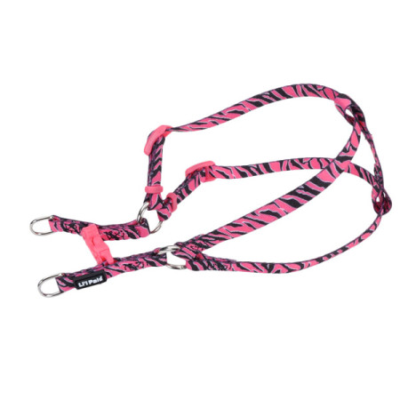Coastal Li’l Pals Comfort Dog Harnes КОСТАЛ ЛИТТЛ ПЕЛС КОМФОРТ шлея для собак, 0.9х20-36см, цвет розовая зебра