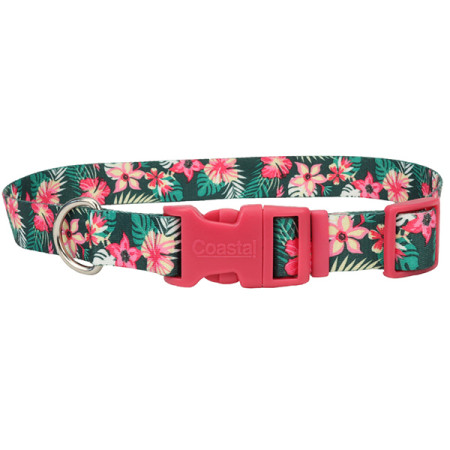 Coastal Pet Attire Styles КОСТАЛ СТАЙЛС ошейник для собак, цвет тропические цветы