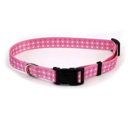 Coastal Pet Attire Styles КОСТАЛ СТАЙЛС ошейник для собак, 2х35-50см, цвет розовая точка