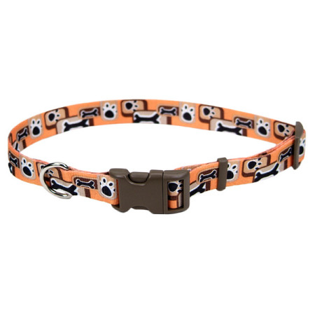 Coastal Pet Attire Styles КОСТАЛ СТАЙЛС ошейник для собак, 2.5х46-66см, цвет оранжевая кость