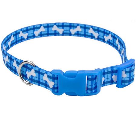 Coastal Pet Attire Styles КОСТАЛ СТАЙЛС ошейник для собак, 2.5х46-66см, цвет клетка с косточкой