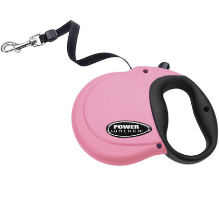 Coastal Power Walker Retractable Leash КОСТАЛ рулетка-повідець для собак до 7.3кг, стрічка 3.6м, рожева Coastal Power Walker Retractable Leash КОСТАЛ рулетка-повідець для собак до 7.3кг, стрічка 3.6м, рожева