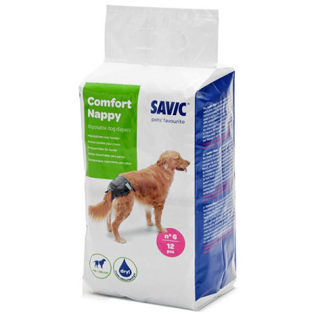 Savic Comfort Nappy САВІК КОМФОРТ НАППІ підгузки для собак, 46-56 см Savic Comfort Nappy САВІК КОМФОРТ НАППІ підгузки для собак, 46-56 см