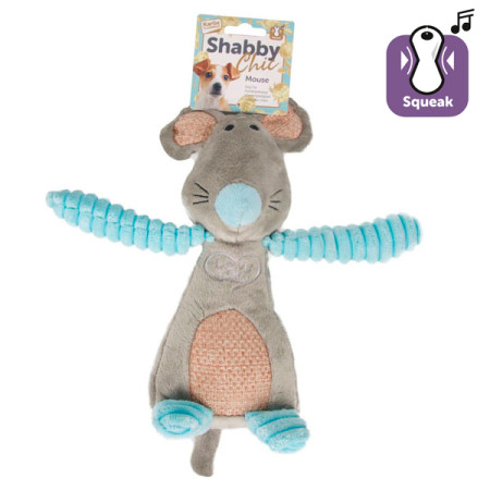 Flamingo Shabby Chic Mouse ФЛАМІНГО ШЕБІ ШИК МИША м’яка іграшка з пищалкою для собак Flamingo Shabby Chic Mouse ФЛАМІНГО ШЕБІ ШИК МИША м’яка іграшка з пищалкою для собак