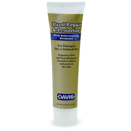 Davis Hand Repair&Protector ДЭВИС ВОССТАНОВЛЕНИЕ И ЗАЩИТА крем для рук с бисабололом для грумеров и ветеринаров, 0.128 л