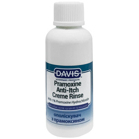 Davis Pramoxine Anti-Itch Creme Rinse ДЭВИС ПРАМОКСИН КРЕМ РИНЗ кондиционер от зуда с 1% прамоксин гидрохлоридом для собак и котов, 0.05 л