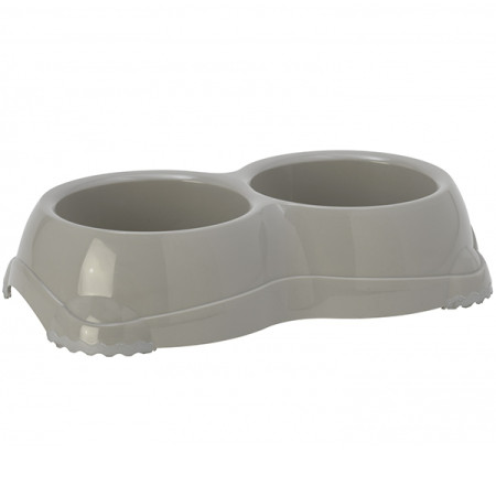 Moderna Double Smarty Bowl Medium МОДЕРНА СМАРТИ двойная миска для собак, 2х645мл, цвет теплый серый Moderna Double Smarty Bowl Medium МОДЕРНА СМАРТИ двойная миска для собак, 2х645мл, цвет теплый серый