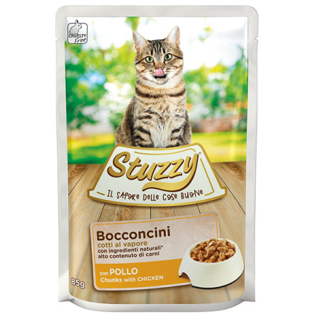 Stuzzy Cat Chicken ШТУЗІ КУРКА в соусі консерви для котів, вологий корм, пауч 85г Stuzzy Cat Chicken ШТУЗІ КУРКА в соусі консерви для котів, вологий корм, пауч 85г