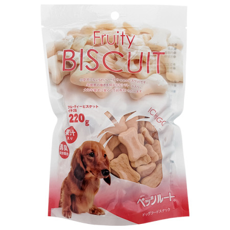 DoggyMan Biscuit Strawberry ДОГГИМЕН БИСКВИТ КЛУБНИКА фруктовое печенье, лакомство для собак