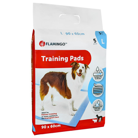 Flamingo Training Pads Puppy ФЛАМІНГО одноразова пелюшка для цуценят, L Flamingo Training Pads Puppy ФЛАМІНГО одноразова пелюшка для цуценят, L