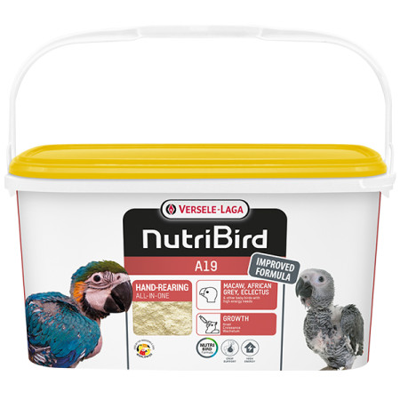 Versele-Laga NutriBird A19 ВЕРСЕЛЕ-ЛАГА НУТРІБЕРД A19 молоко для пташенят великих папуг, 3 кг Versele-Laga NutriBird A19 ВЕРСЕЛЕ-ЛАГА НУТРІБЕРД A19 молоко для пташенят великих папуг, 3 кг
