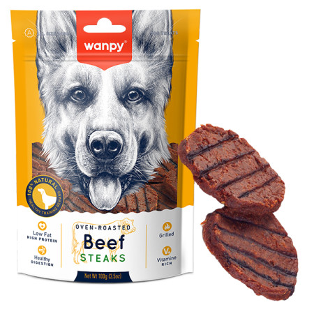 Wanpy Grilled Beef Steak ВАНПІ СТЕЙК ГРИЛЬ ЯЛОВИЧИНА КУРКА лакомство для собак Wanpy Grilled Beef Steak ВАНПІ СТЕЙК ГРИЛЬ ЯЛОВИЧИНА КУРКА лакомство для собак