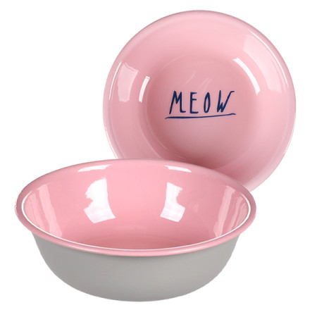 Flamingo Nell Round ФЛАМІНГО НЕЛЛ КРУГЛА емальована миска для котів, 0.35 л Flamingo Nell Round ФЛАМІНГО НЕЛЛ КРУГЛА емальована миска для котів, 0.35 л