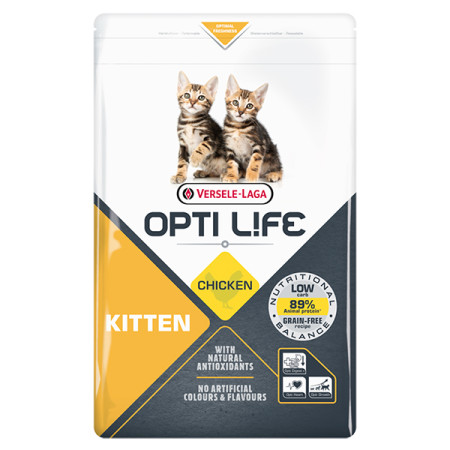 Opti Life Kitten ОПТІ ЛАЙФ ДЛЯ КОШЕНЯТ беззерновий сухий суперпреміум корм для кошенят, 2.5 кг