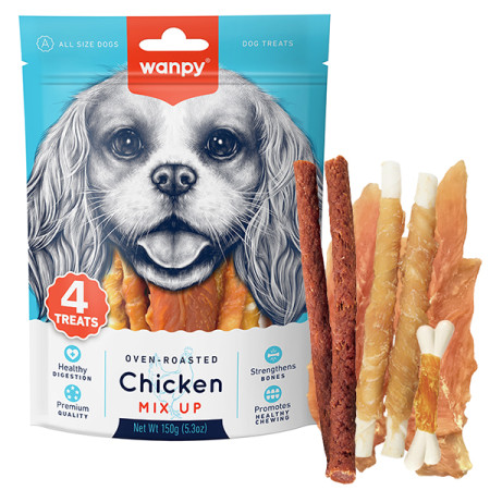 Wanpy Chicken Mix Up ВАНПІ КУРЯЧИЙ МІКС ласощі для собак Wanpy Chicken Mix Up ВАНПІ КУРЯЧИЙ МІКС ласощі для собак