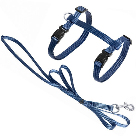 Flamingo Cat Harness and Leash Ziggi ФЛАМІНГО ЗІГГІ шлея та повідець для котів, колір сіро-блакитний Flamingo Cat Harness and Leash Ziggi ФЛАМІНГО ЗІГГІ шлея та повідець для котів, колір сіро-блакитний