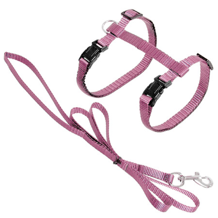 Flamingo Cat Harness and Leash Ziggi ФЛАМІНГО ЗІГГІ шлея та повідець для котів, колір світло рожевий Flamingo Cat Harness and Leash Ziggi ФЛАМІНГО ЗІГГІ шлея та повідець для котів, колір світло рожевий