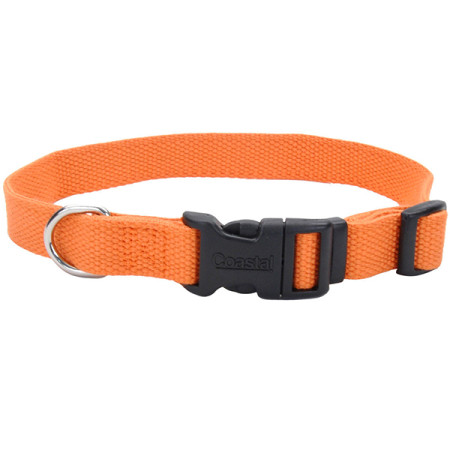 Coastal New Earth Soy Dog Collar КОСТАЛ СОЕВЫЙ ЭКООШЕЙНИК для собак, S/M, цвет оранжевый