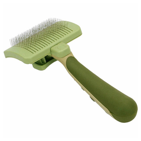Safari Self-Cleaning Brush САФАРІ ПУХОДЕРКА СЛІКЕР з самоочищенням для собак та котів (маленька) 
