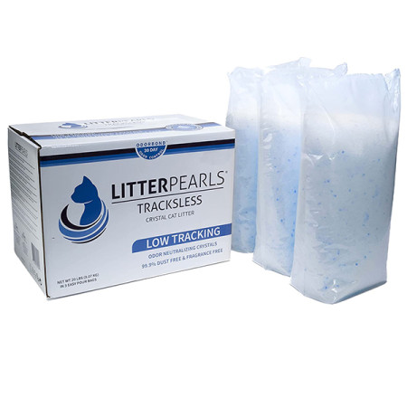 Litter Pearls TrackLess ЛИТТЕР ПЕРЛС ТРАКЛЕС кварцевый силикагелевый наполнитель для туалетов котов