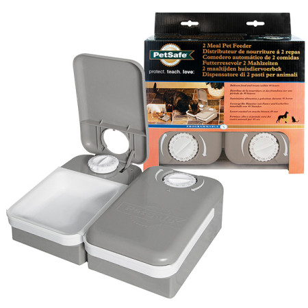 PetSafe Eatwell 2 Meal Pet Feader ПЕТСЕЙФ ІТВЕЛ автоматична годівниця для котів та собак, таймер, 2 порції PetSafe Eatwell 2 Meal Pet Feader ПЕТСЕЙФ ІТВЕЛ автоматична годівниця для котів та собак, таймер, 2 порції