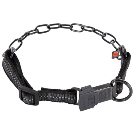 Sprenger Adjustable Collar with Assembly Chain СПРЕНГЕР РЕГУЛИРУЕМЫЙ ОШЕЙНИК с нейлоном для собак, среднее звено, нержавеющая сталь Sprenger Adjustable Collar with Assembly Chain СПРЕНГЕР РЕГУЛИРУЕМЫЙ ОШЕЙНИК с нейлоном для собак, среднее звено, нержавеющая сталь