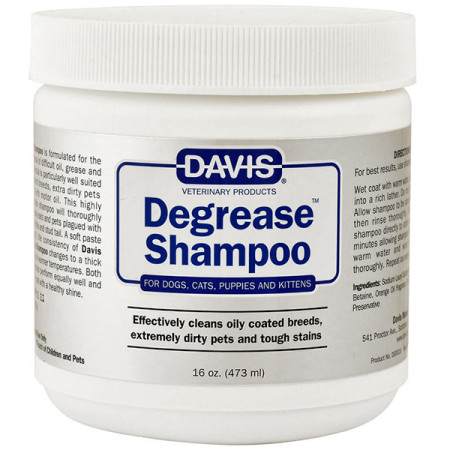 Davis Degrease Shampoo ДЭВИС ДЕГРИС обезжиривающий шампунь для собак, котов, 0.473 л
