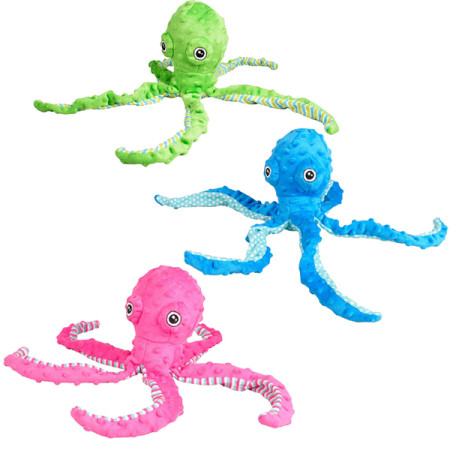 Flamingo Bubbly Plush Octopus ФЛАМІНГО ПЛЮШЕВИЙ ВОСЬМИНІГ м’яка іграшка з пищалкою для собак Flamingo Bubbly Plush Octopus ФЛАМІНГО ПЛЮШЕВИЙ ВОСЬМИНІГ м’яка іграшка з пищалкою для собак
