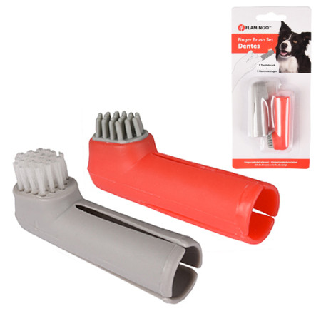 Flamingo Finger Toothbrush Set ФЛАМІНГО набір зубна щітка на палець Flamingo Finger Toothbrush Set ФЛАМІНГО набір зубна щітка на палець