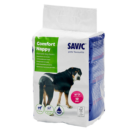 Savic Comfort Nappy САВІК КОМФОРТ НАППІ підгузки для собак, 74-84 см Savic Comfort Nappy САВІК КОМФОРТ НАППІ підгузки для собак, 74-84 см
