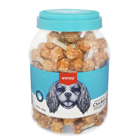 Wanpy Chicken Jerky & Rice Dumbells ВАНПІ КІСТКА-ГАНТЕЛЬ З КУРКОЮ ТА РИСОМ ласощі для собак Wanpy Chicken Jerky & Rice Dumbells ВАНПІ КІСТКА-ГАНТЕЛЬ З КУРКОЮ ТА РИСОМ ласощі для собак