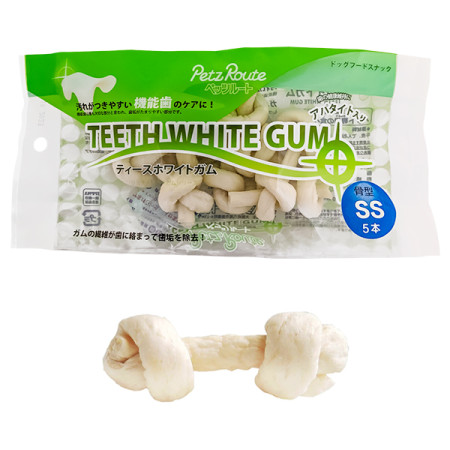 Petz Route Teeth White Gum ПЕТС РУТ КОСТЬ ДЛЯ ЧИСТКИ ЗУБОВ жевательное лакомство для собак, SS