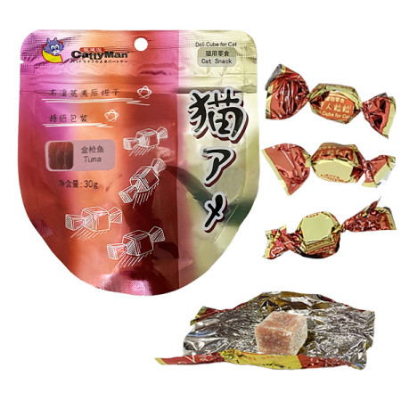 CattyMan Deli Cube Tuna КЭТТИМЕН КОНФЕТЫ КУБИКИ ДЕЛИ С ТУНЦОМ лакомство для котов CattyMan Deli Cube Tuna КЭТТИМЕН КОНФЕТЫ КУБИКИ ДЕЛИ С ТУНЦОМ лакомство для котов