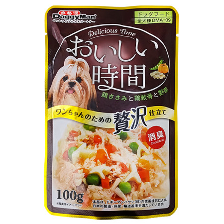 DoggyMan Low Fat Chicken & Cartilage ДОГГИМЕН КУРИЦА С ХРЯЩОМ в желе консервы для собак, влажный корм, пауч 100г