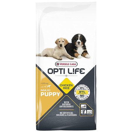 Opti Life Puppy Maxi ОПТІ ЛАЙФ ЦУЦЕНЯ ВЕЛИКИХ сухий суперпреміум корм для цуценят великих порід, 12.5 кг