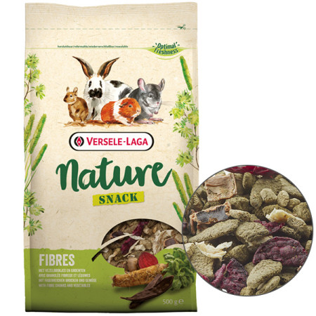 Versele-Laga Nature Snack Fibres ВЕРСЕЛЕ-ЛАГА НАТЮР СНЕК КЛІТКОВИНА додатковий корм для гризунів, 500 г Versele-Laga Nature Snack Fibres ВЕРСЕЛЕ-ЛАГА НАТЮР СНЕК КЛІТКОВИНА додатковий корм для гризунів, 500 г