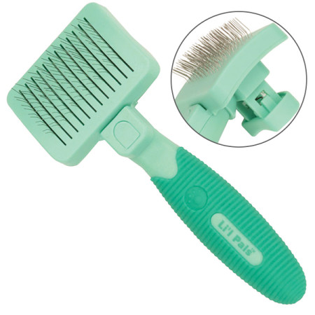 Safari Li`l Pals Self-Cleaning Slicker САФАРІ ЛІТТЛ ПЕЛС СЛІКЕР пуходерка з самоочищенням для цуценят та собак малих порід Safari Li`l Pals Self-Cleaning Slicker САФАРІ ЛІТТЛ ПЕЛС СЛІКЕР пуходерка з самоочищенням для цуценят та собак малих порід