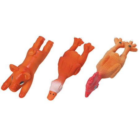 Flamingo Animals ФЛАМІНГО ПОРОСЯ, КУРЧА, КАЧЕНЯ латексна іграшка для собак Flamingo Animals ФЛАМІНГО ПОРОСЯ, КУРЧА, КАЧЕНЯ латексна іграшка для собак