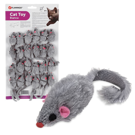 Flamingo Furry Mouse Grey ФЛАМІНГО МИША СІРА іграшка з брязкальцем і котячою м’ятою для котів Flamingo Furry Mouse Grey ФЛАМІНГО МИША СІРА іграшка з брязкальцем і котячою м’ятою для котів