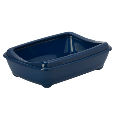 Moderna Arist-O-Tray Large МОДЕРНА АРИСТ-О-ТРЭЙ ЛАДЖ туалет с бортиком лоток для котов, 50х38х14см, цвет черничный