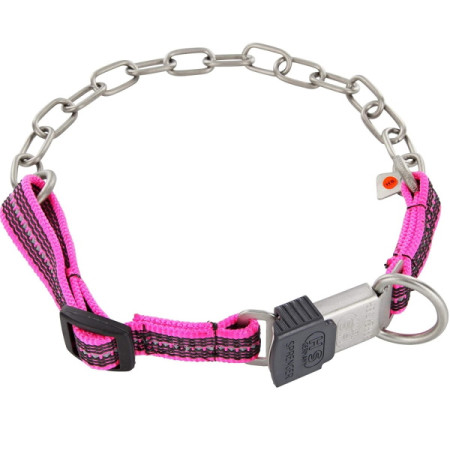 Sprenger Adjustable Collar with Assembly Chain СПРЕНГЕР РЕГУЛИРУЕМЫЙ ОШЕЙНИК с нейлоном для собак, среднее звено, нержавеющая сталь Sprenger Adjustable Collar with Assembly Chain СПРЕНГЕР РЕГУЛИРУЕМЫЙ ОШЕЙНИК с нейлоном для собак, среднее звено, нержавеющая сталь
