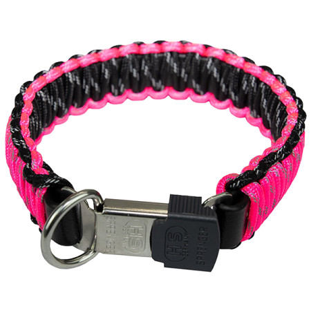 Sprenger Paracord СПРЕНГЕР ПАРАРКОРД розовый светоотражающий ошейник для собак, 45 см Sprenger Paracord СПРЕНГЕР ПАРАРКОРД розовый светоотражающий ошейник для собак, 45 см