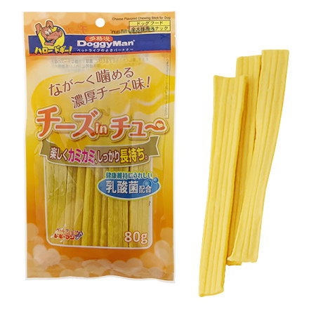DoggyMan Cheese Chewing Stick ДОГГИМЕН ПАЛОЧКИ С СЫРОМ жевательное лакомство для собак, М DoggyMan Cheese Chewing Stick ДОГГИМЕН ПАЛОЧКИ С СЫРОМ жевательное лакомство для собак, М